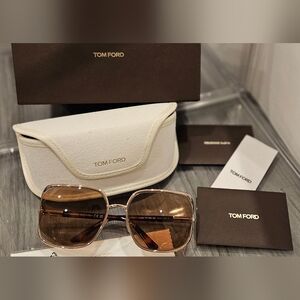 Brand New Tom Ford Goldie Square Sunglasses Msrp $630